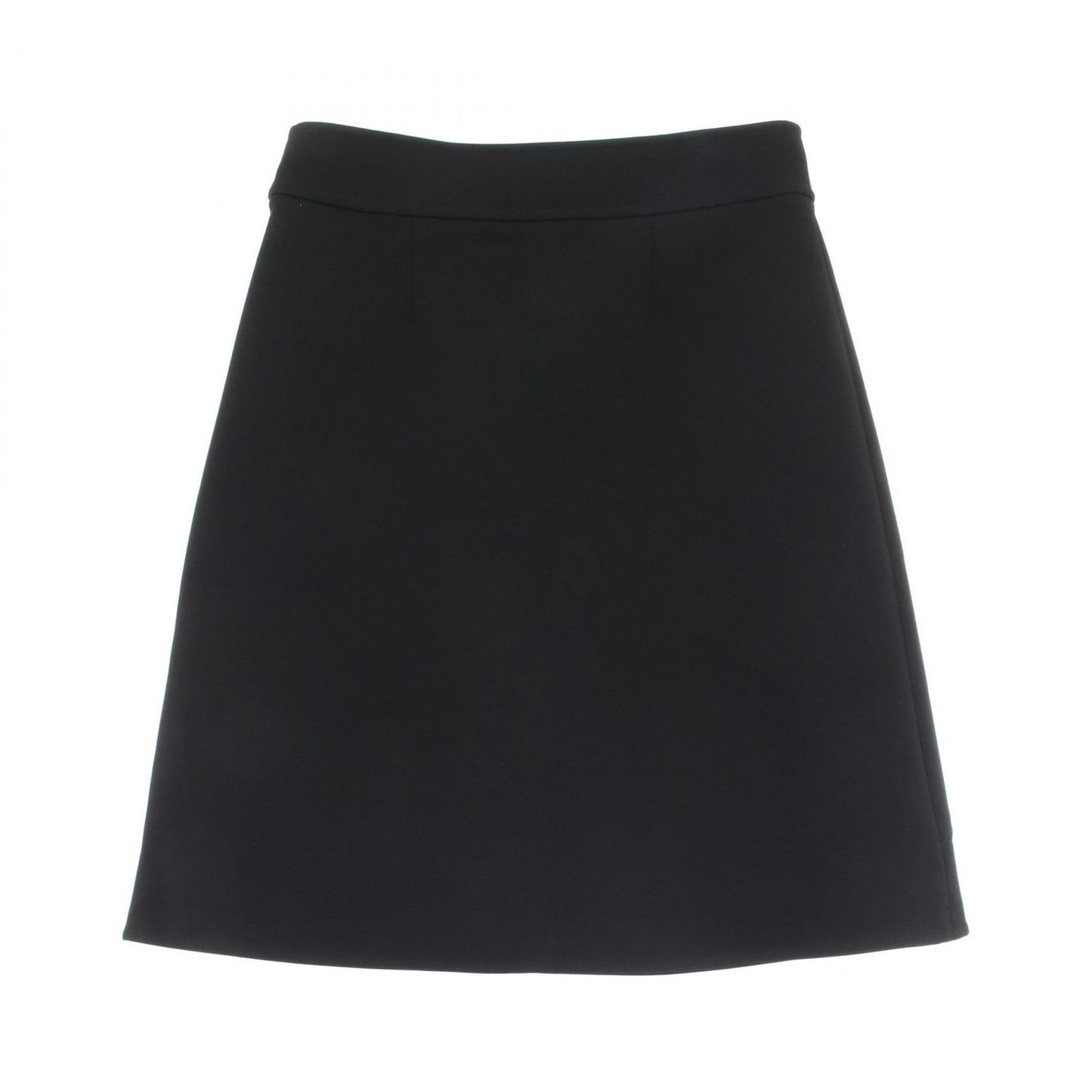 HERMES Black Rayon Skirt - Timeless Elegance in Size 40