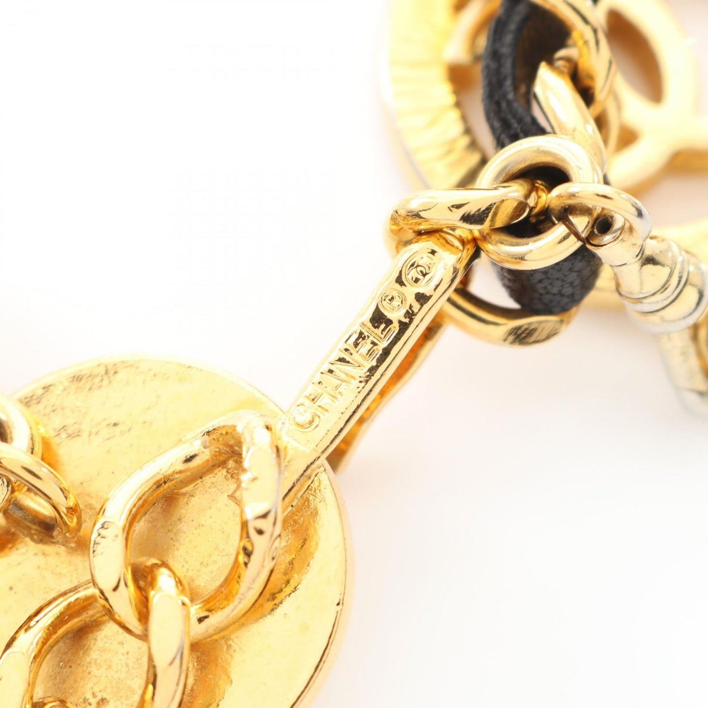 CHANEL Coco Mark Chain Belt - Timeless Elegance in Black & Gold