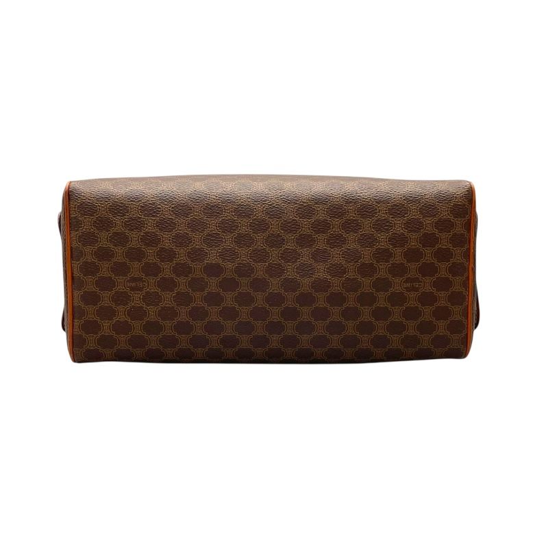 CELINE Macadam Brown PVC Pouch - Timeless Elegance