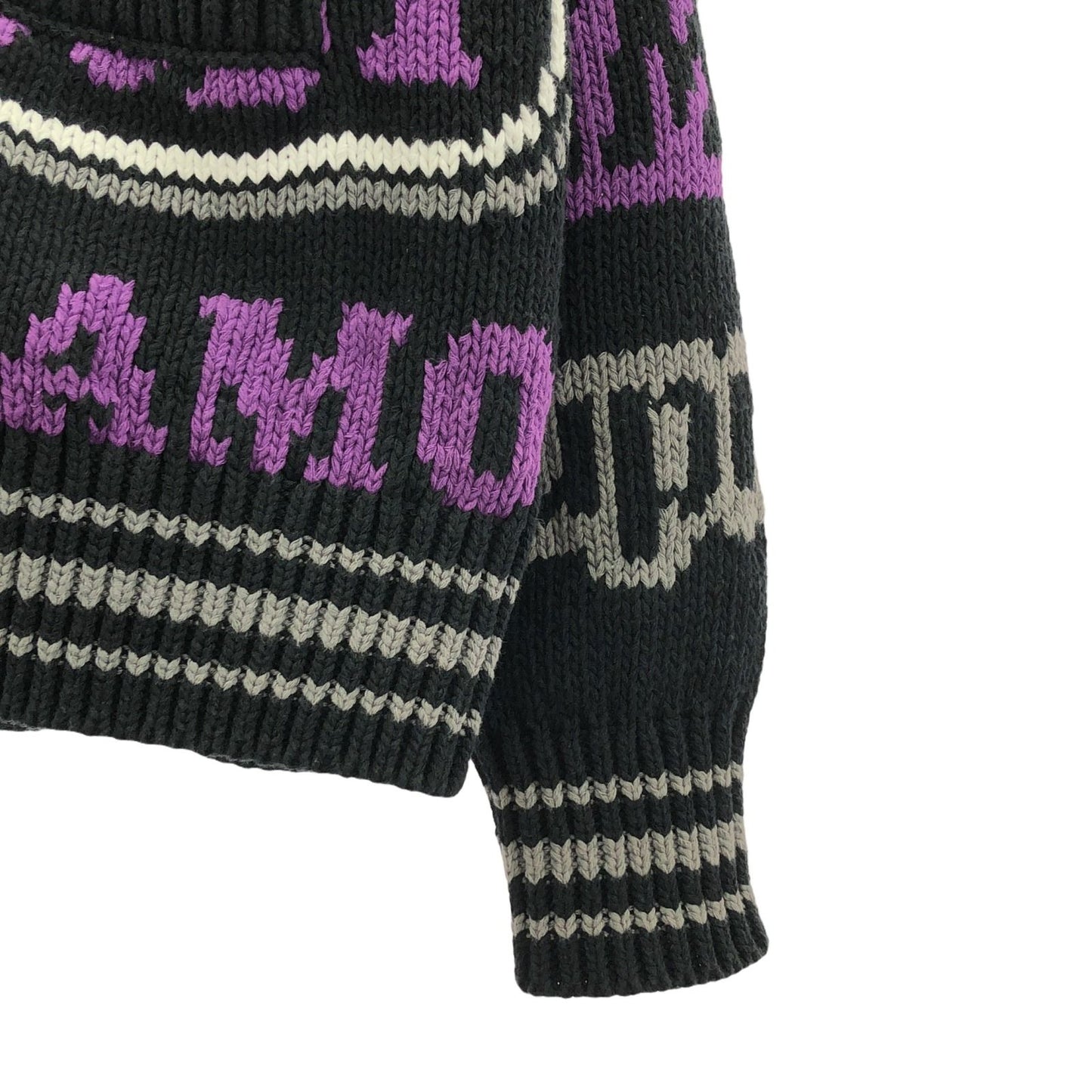 Supreme Black Cotton Knit Sweater - Exclusive Craftsmanship