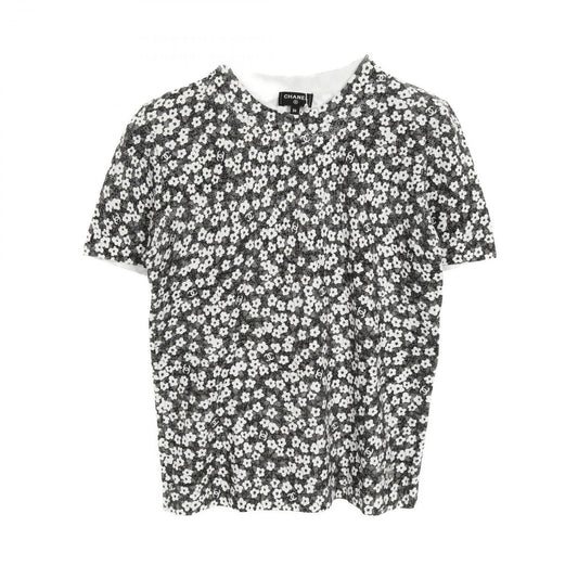 CHANEL Coco Mark Cotton Top in Gray - Timeless Elegance