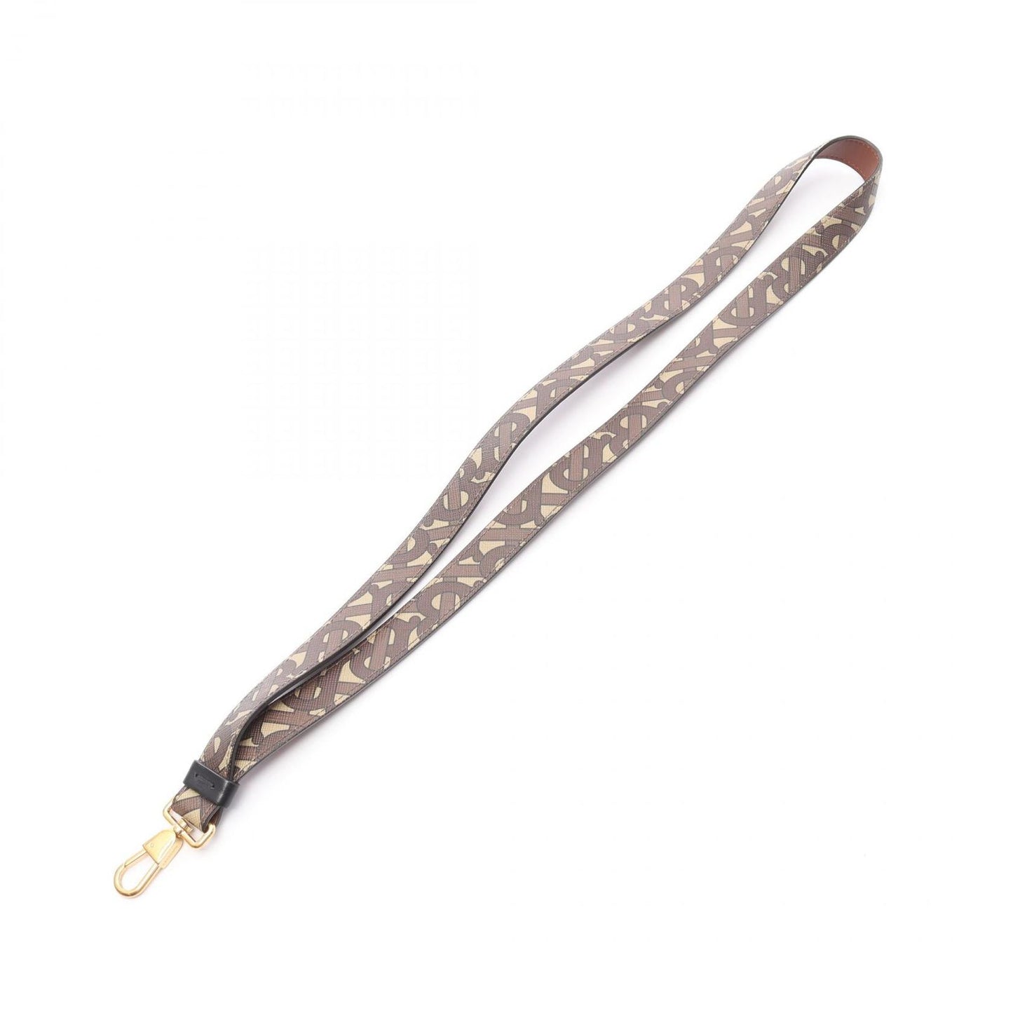 BURBERRY TB Monogram PVC Coated Canvas Leather Neck Strap - Unisex