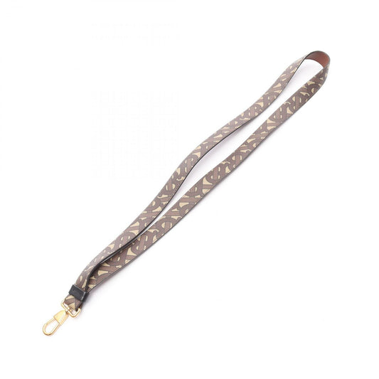 BURBERRY TB Monogram PVC Coated Canvas Leather Neck Strap - Unisex