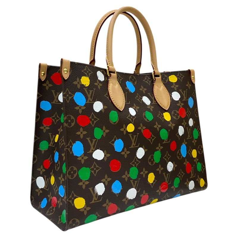 Louis Vuitton OnTheGo MM Yayoi Kusama Collaboration - Brown Monogram