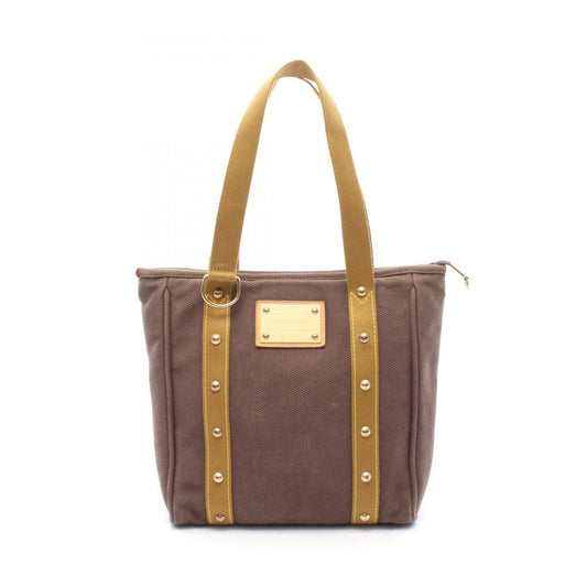 Louis Vuitton Cabas MM Antigua White Canvas Tote Bag - Timeless Elegance
