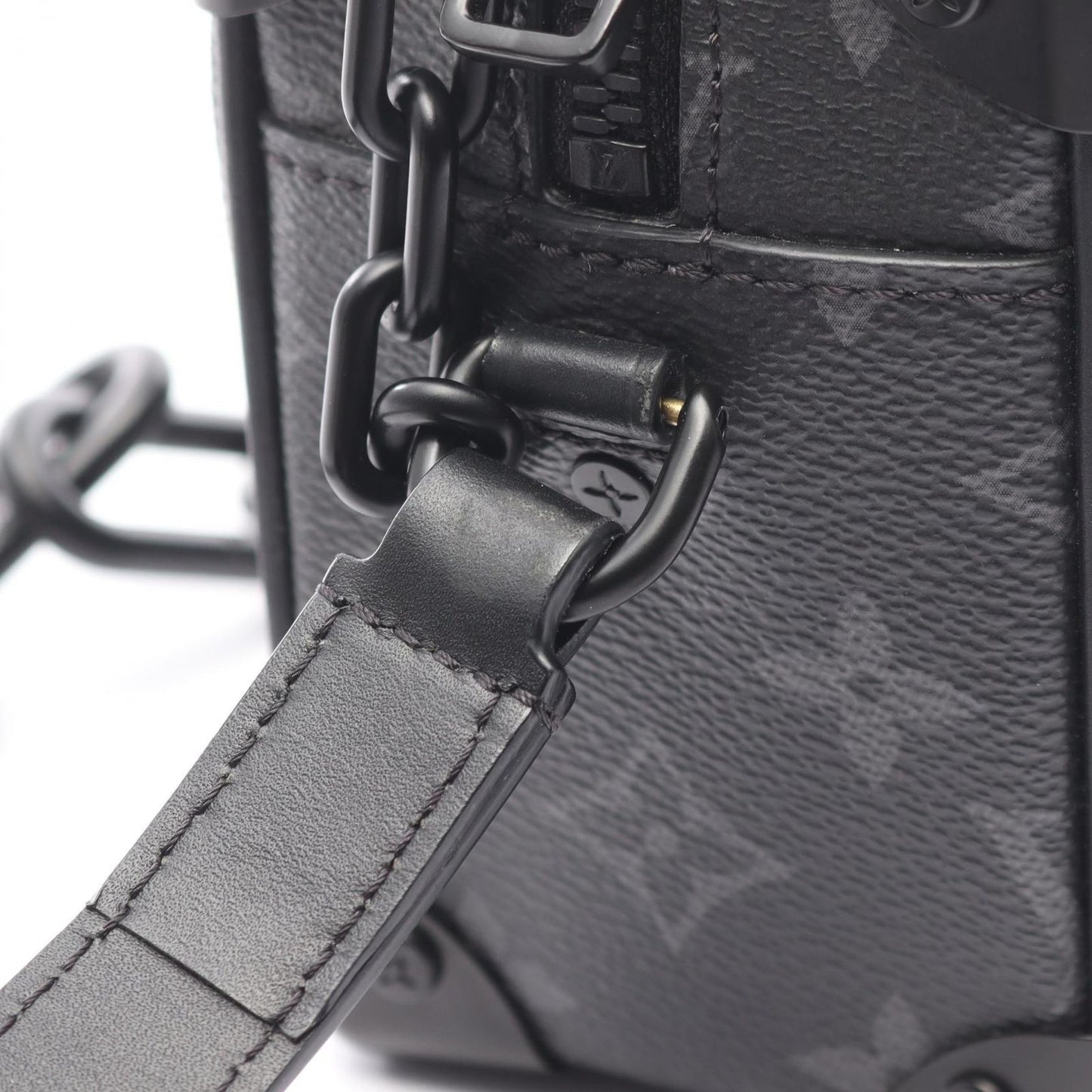 Louis Vuitton Mini Soft Trunk Shoulder Bag - Black Monogram Eclipse