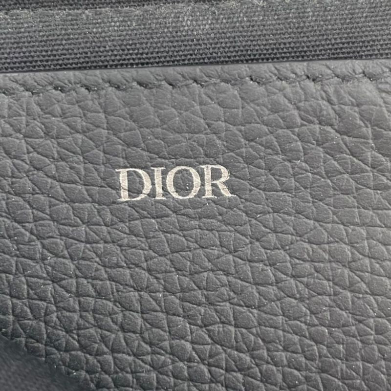 Dior Homme Oblique Coin Purse in Navy Jacquard - Exquisite Craftsmanship