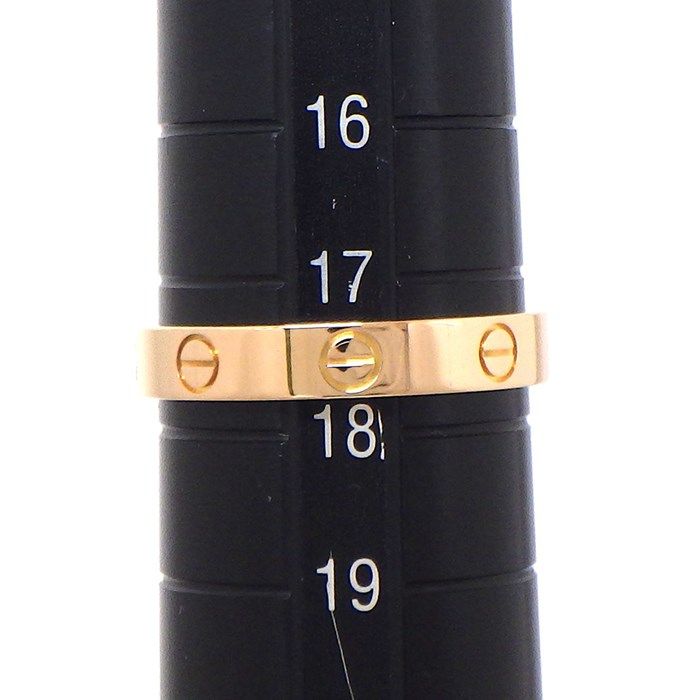 Cartier Love Ring Small Model SM in K18 Pink Gold - Size 17.5