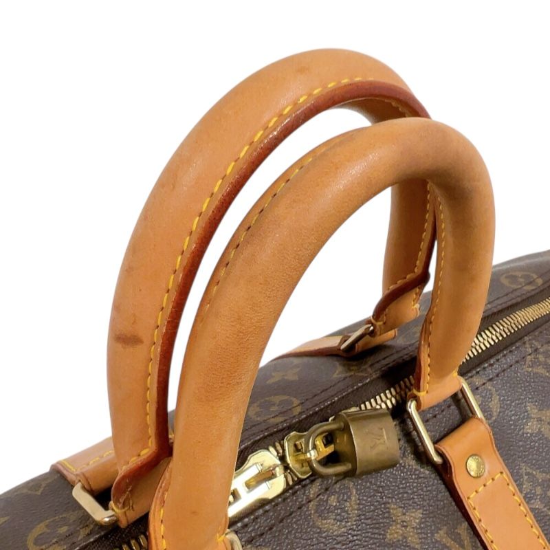 Louis Vuitton Keepall 45 Monogram Canvas Boston Bag - Brown & Gold