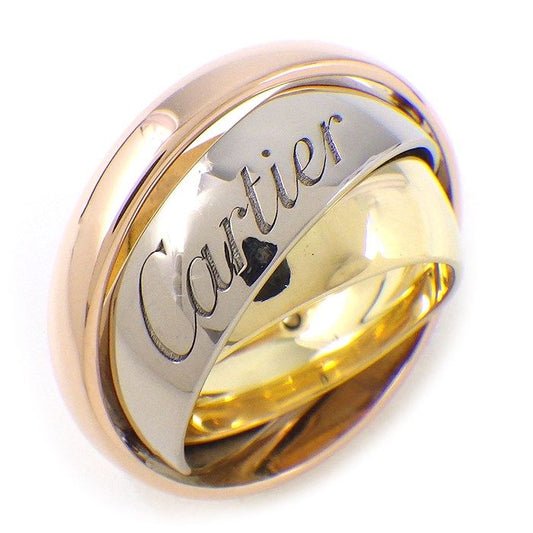 Cartier Trinity Ring - 18K Three-Color Gold, Size 8.5
