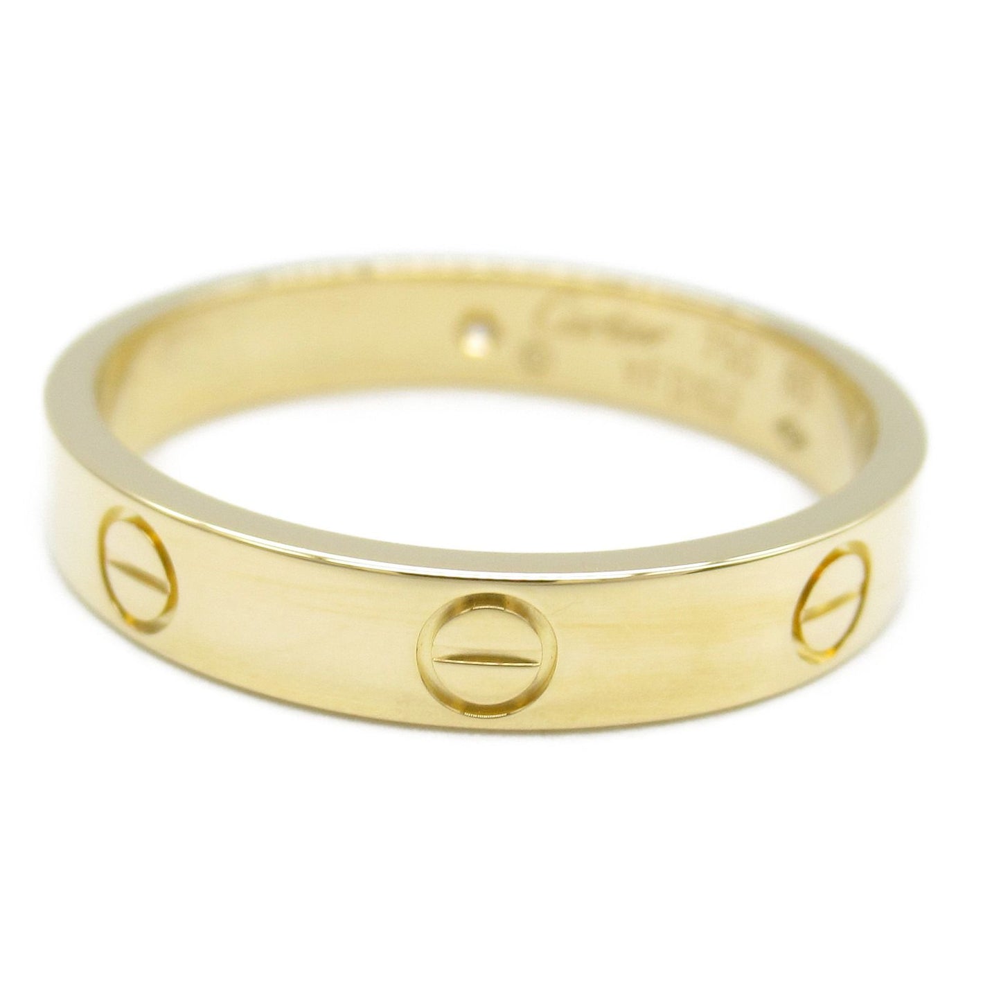 Cartier Mini Love Ring in 18K Yellow Gold with Diamonds
