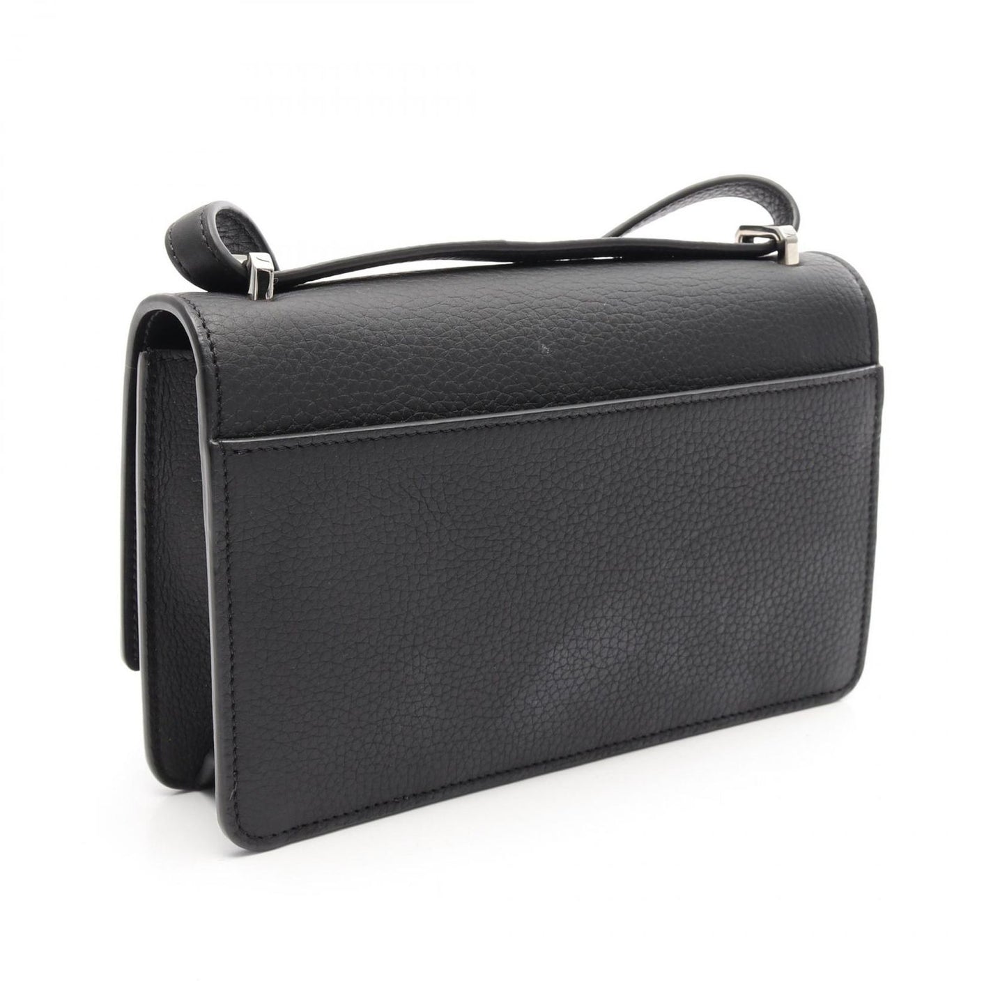 BURBERRY TB Shoulder Bag in Black Leather - Timeless Elegance