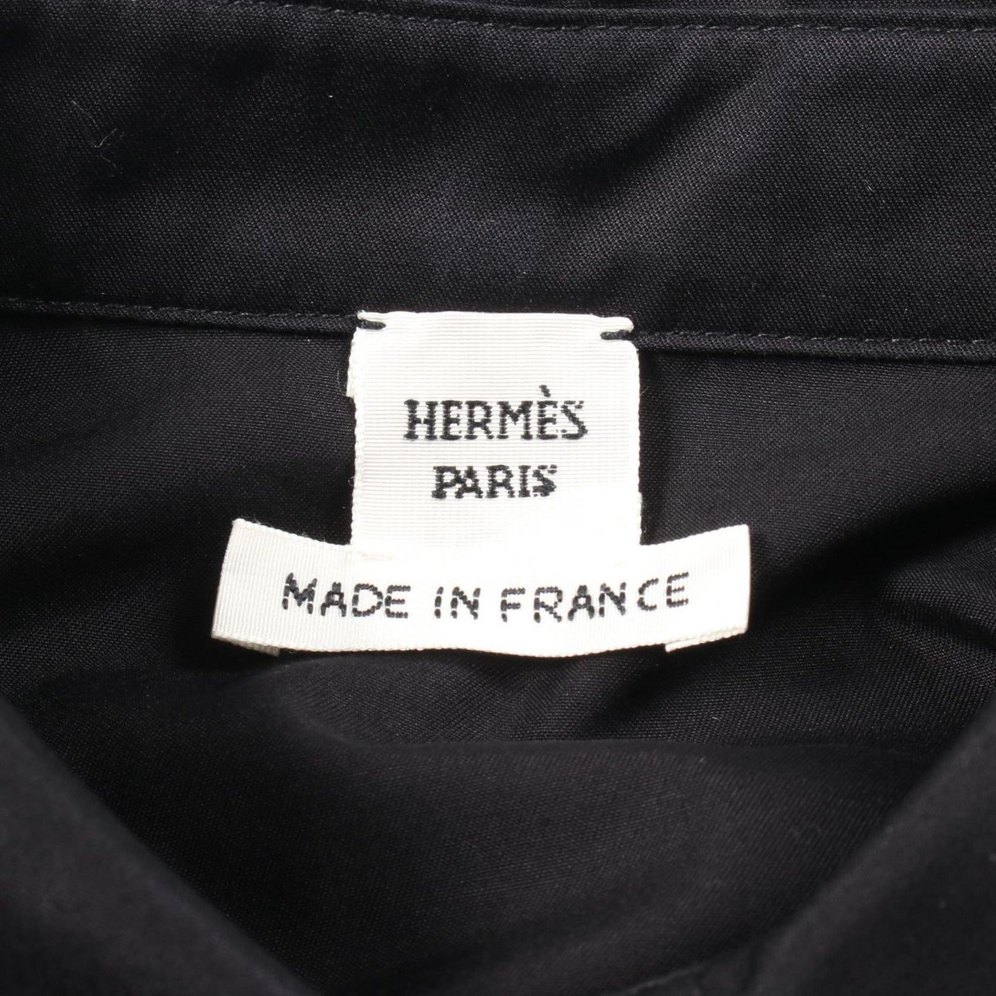 HERMES Cotton Shirt - Timeless Elegance in Black