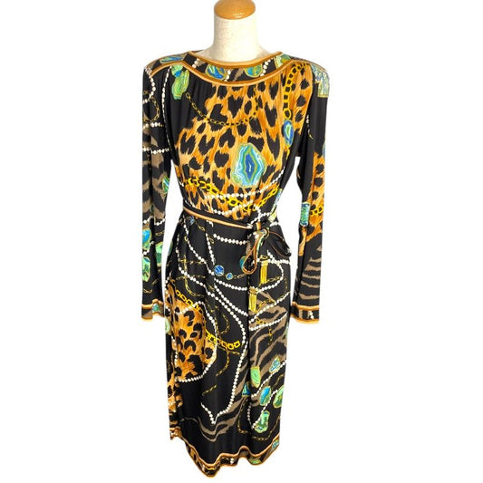 LEONARD Multicolor Silk Leopard Print Dress - Exquisite Elegance