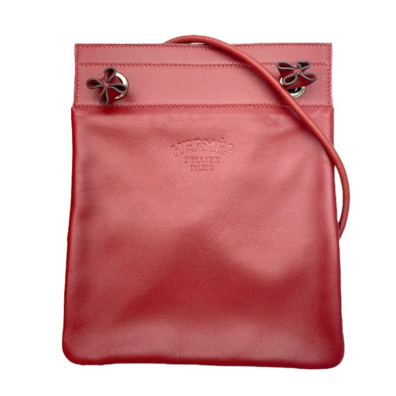HERMES Aline Mini Shoulder Bag - Rouge Ash with Silver Hardware