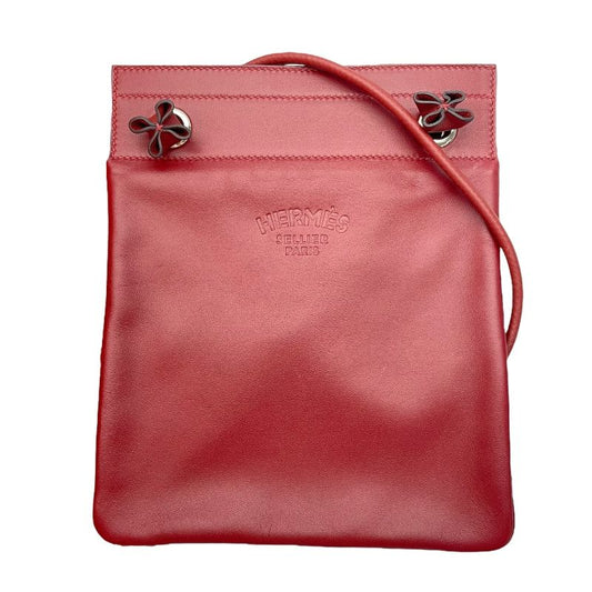 HERMES Aline Mini Shoulder Bag - Rouge Ash with Silver Hardware