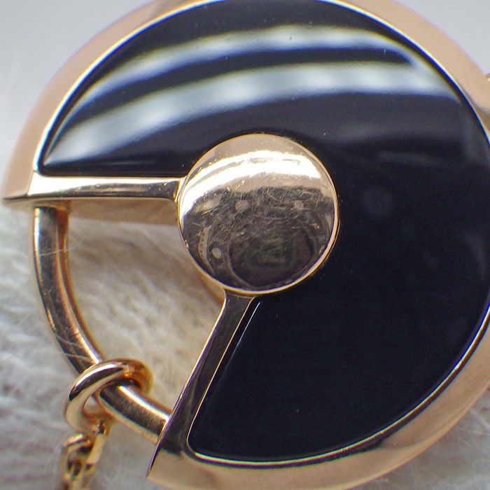 Cartier Amulet XS Bracelet in Onyx & Diamond - K18 Pink Gold