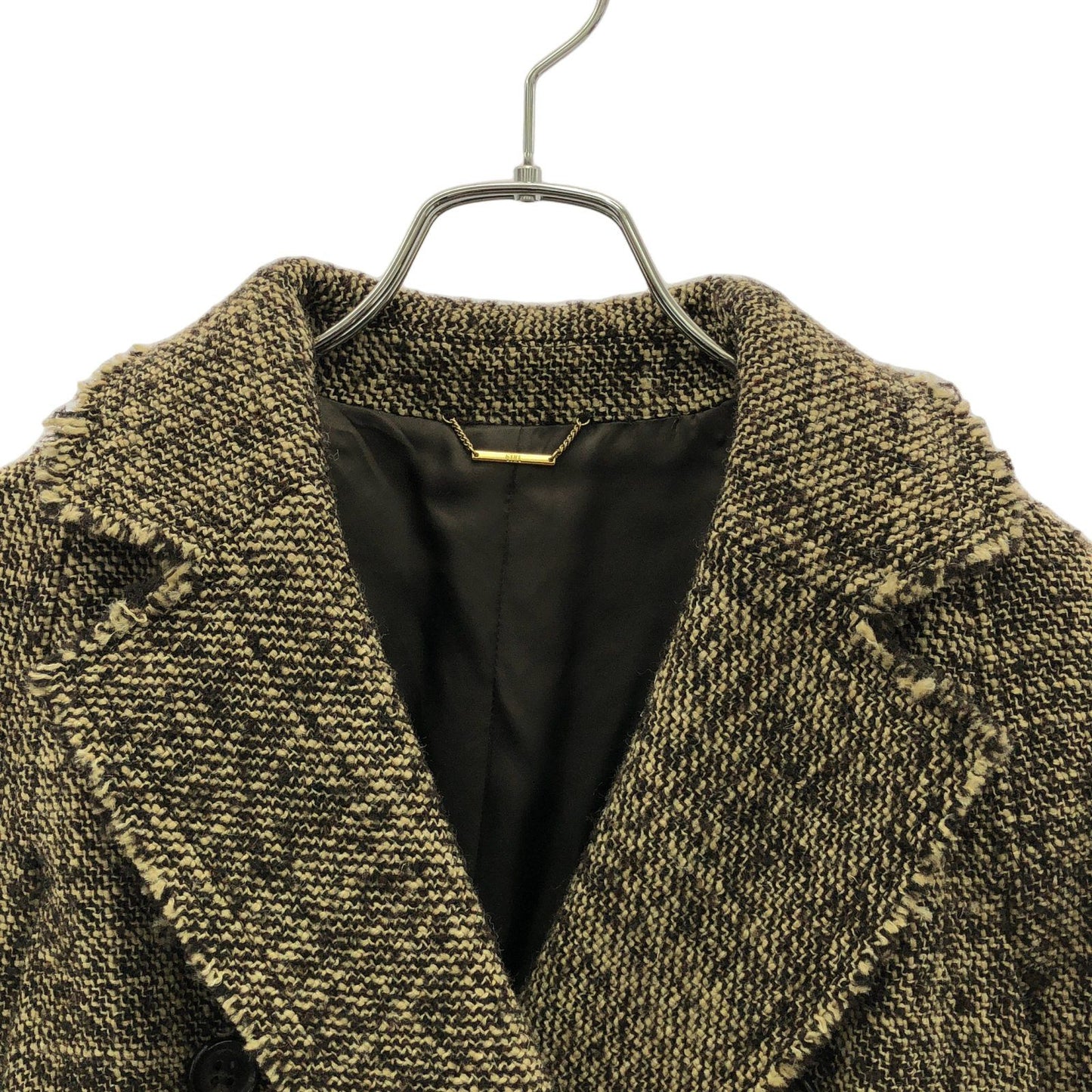 Plage Wool Poncho in Dark Brown - Timeless Elegance