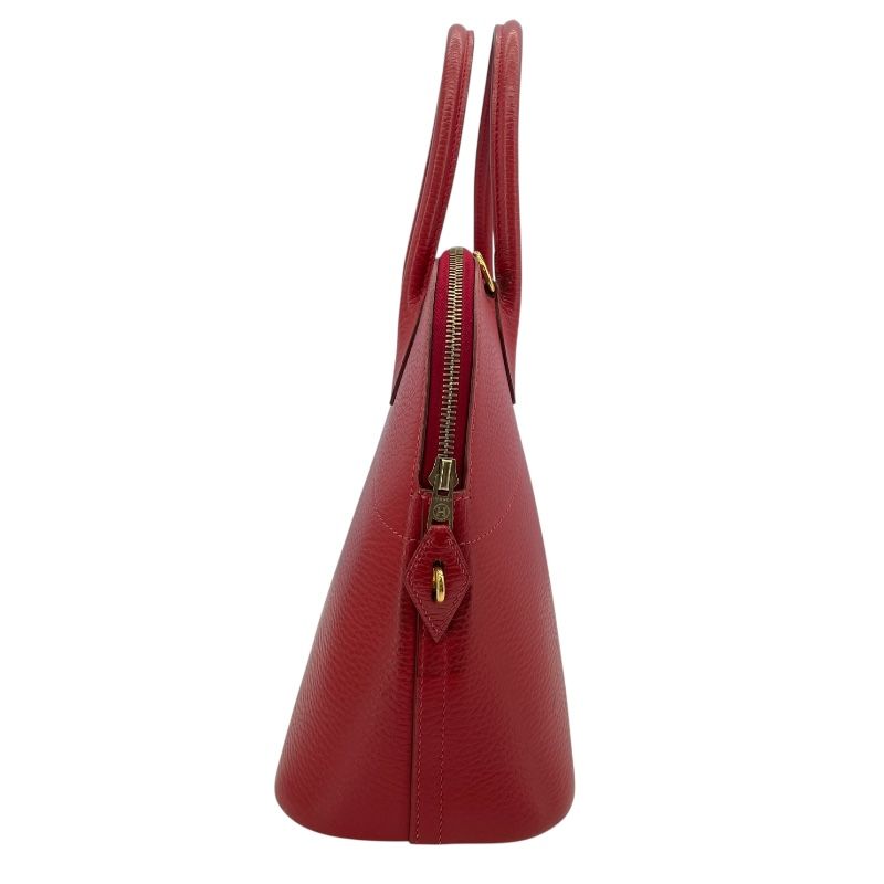HERMES Bolide 31 in Rouge Vif with Gold Hardware - Timeless Elegance