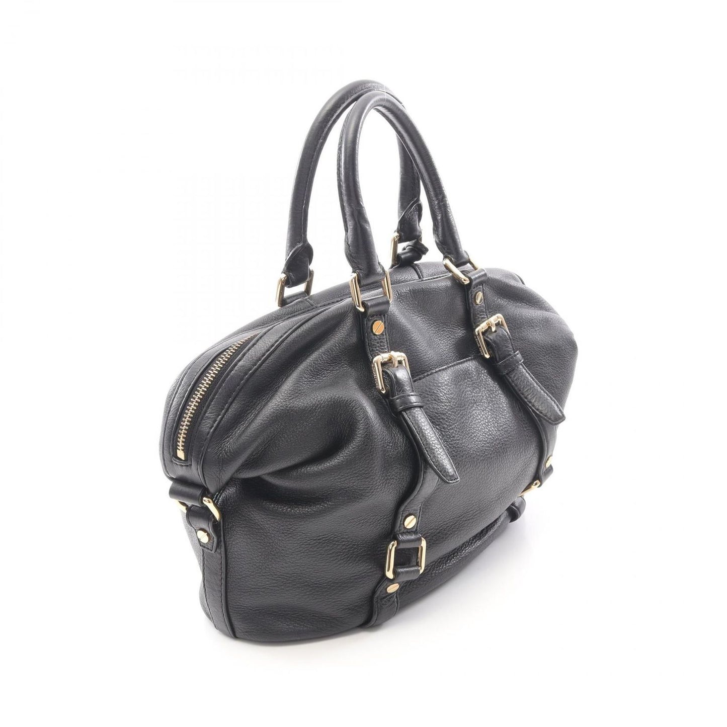 Michael Kors Bedford Luggage MD Satchel - Timeless Black Leather