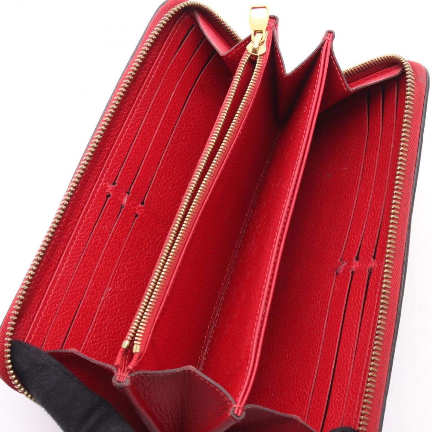 Louis Vuitton Zippy Wallet in Garnet Monogram Empreinte Leather