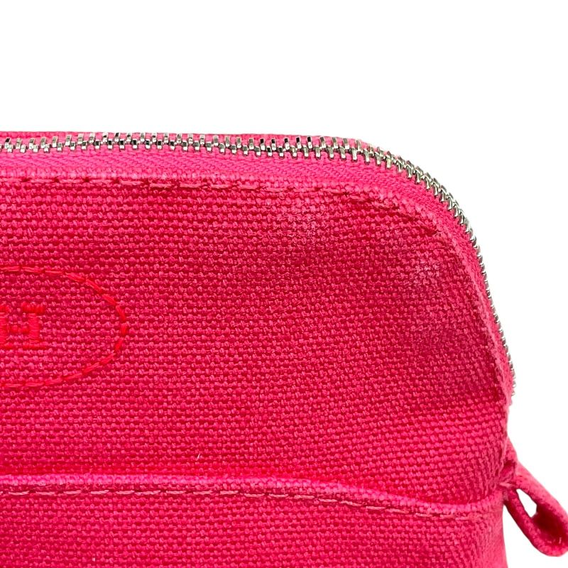 HERMES Bolide Pouch 15 in Pink with Silver Hardware