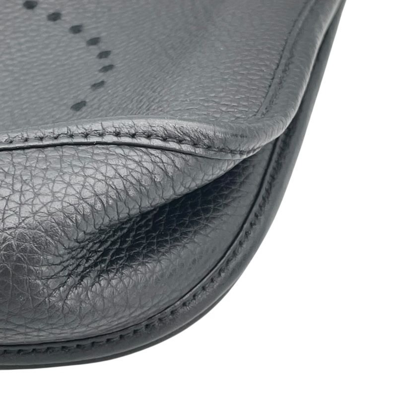 HERMES Evelyne 3PM Black Togo Leather Shoulder Bag - C Stamp