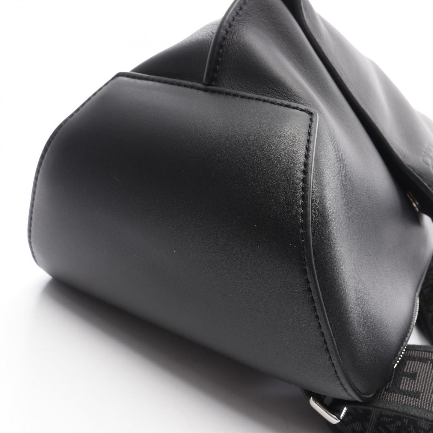 LOEWE Anton Sling Black Leather Crossbody Bag - New