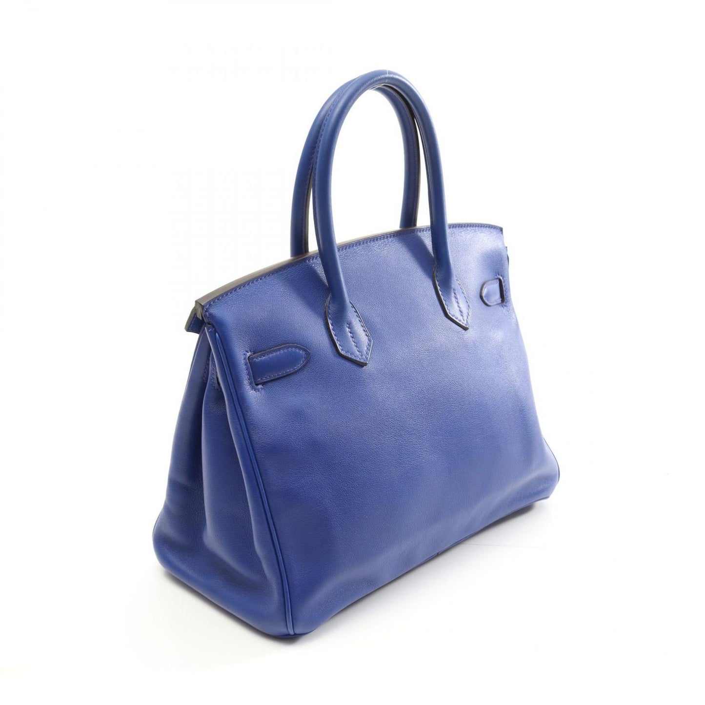 HERMES Birkin 30 Electric Blue Handbag - Timeless Elegance