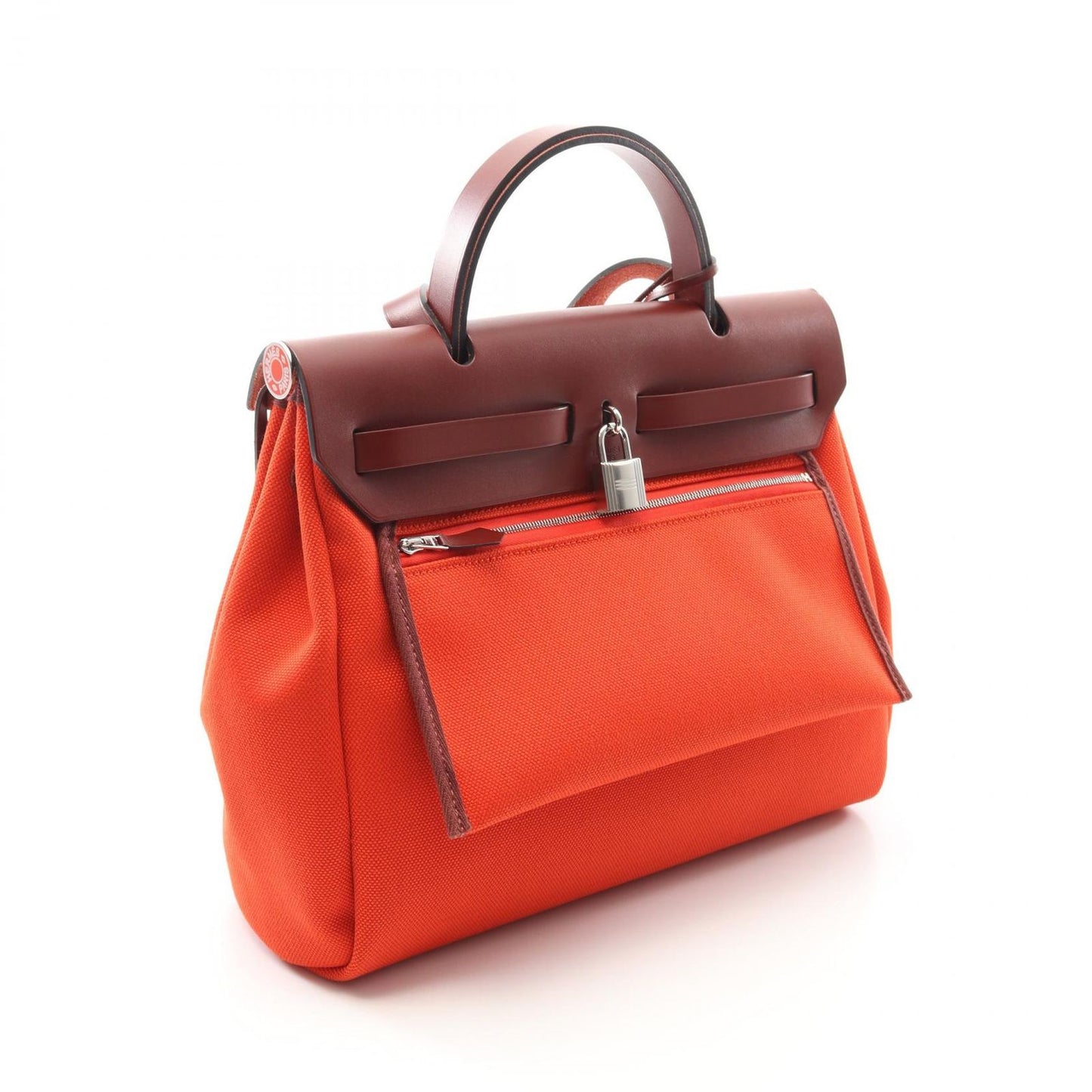 HERMES Élan Handbag in Rouge Piment & Rouge Ash - Timeless Elegance