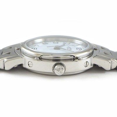 HERMES Clipper CL4.210 White Dial Quartz Watch - Timeless Elegance