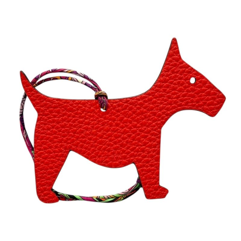 HERMES Petit H Charm Buddy in Red & Blue - Unisex Luxury Accessory