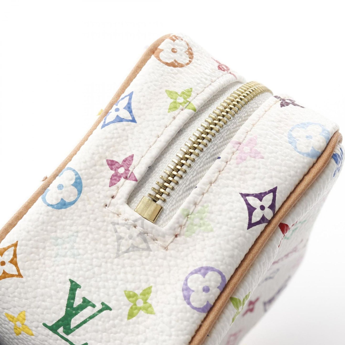 Louis Vuitton Monogram Multicolor Wapiti Pouch - White