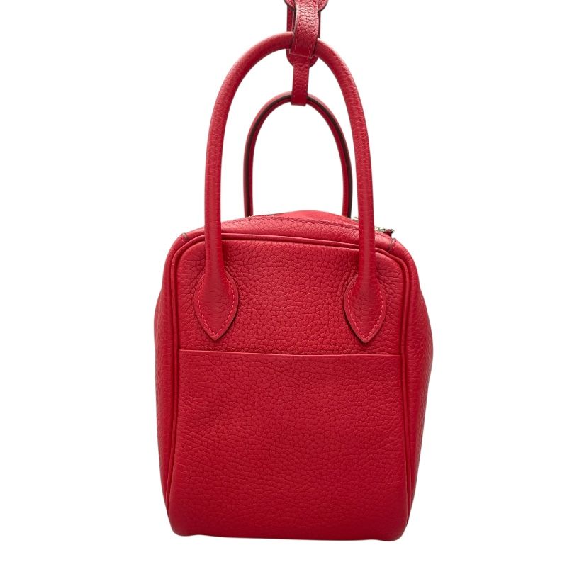 HERMES Lindy 26 Rouge Kazak with Silver Hardware - 2016