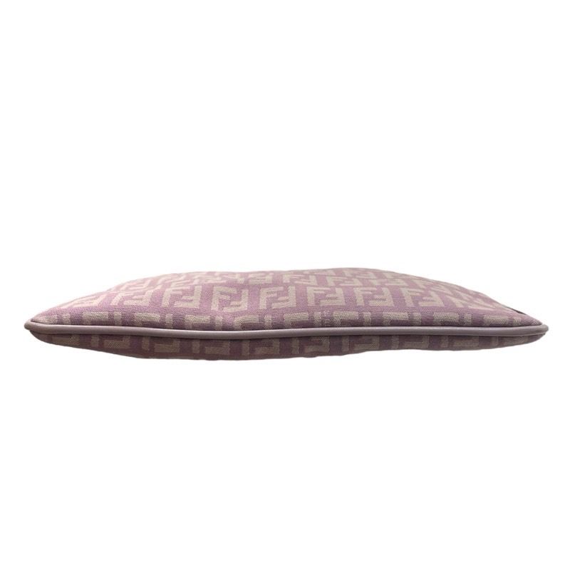 Fendi Zucca Pattern Pink Nylon Shoulder Bag - Exquisite Craftsmanship