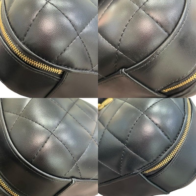 CHANEL Matelassé 2WAY Shoulder Bag in Black & Gold Hardware