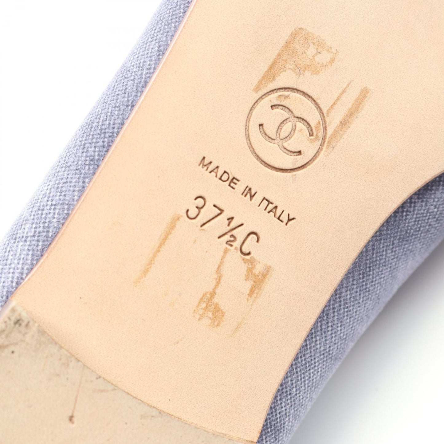 CHANEL Ballerina Pumps in Blue Suede - Timeless Elegance