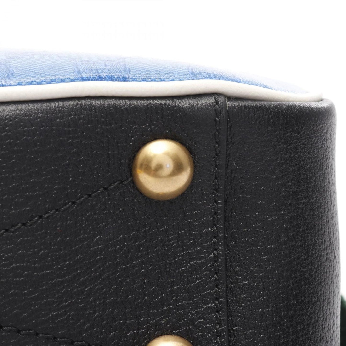 GUCCI x adidas GG Crystal Shoulder Bag - Blue/Black PVC Canvas