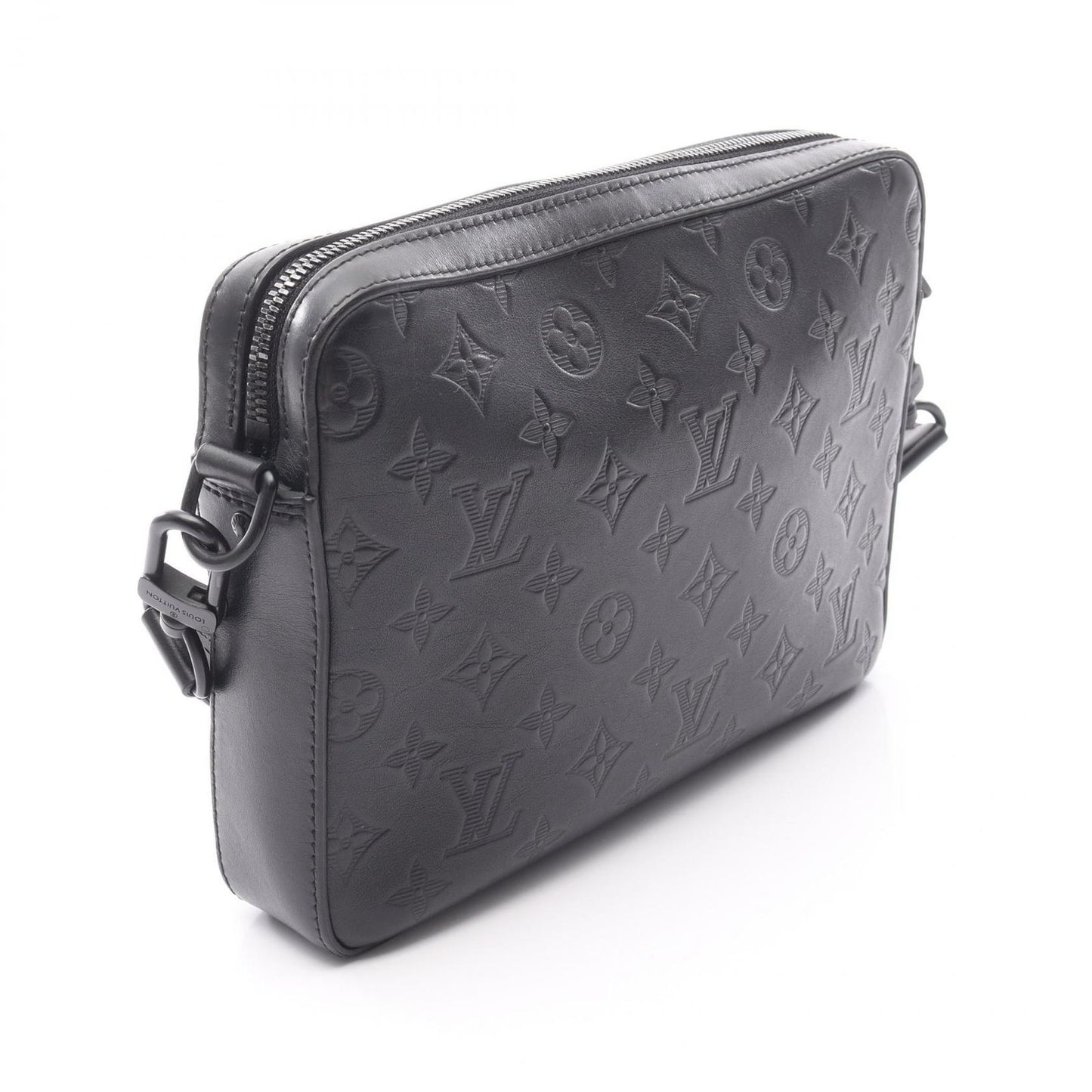 Louis Vuitton Duo Messenger Bag in Noir Leather - Timeless Elegance