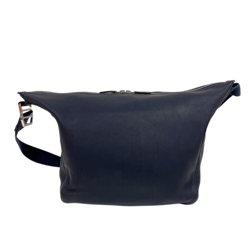 HERMES City Slide MM in Blue Nuit with Silver Hardware - 2016