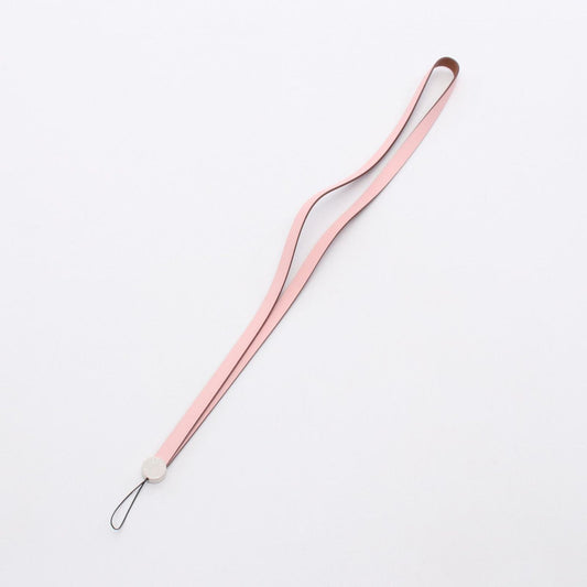 HERMES Serre Neck Strap in Rose Sakura & Gold - Unused Luxury Accessory