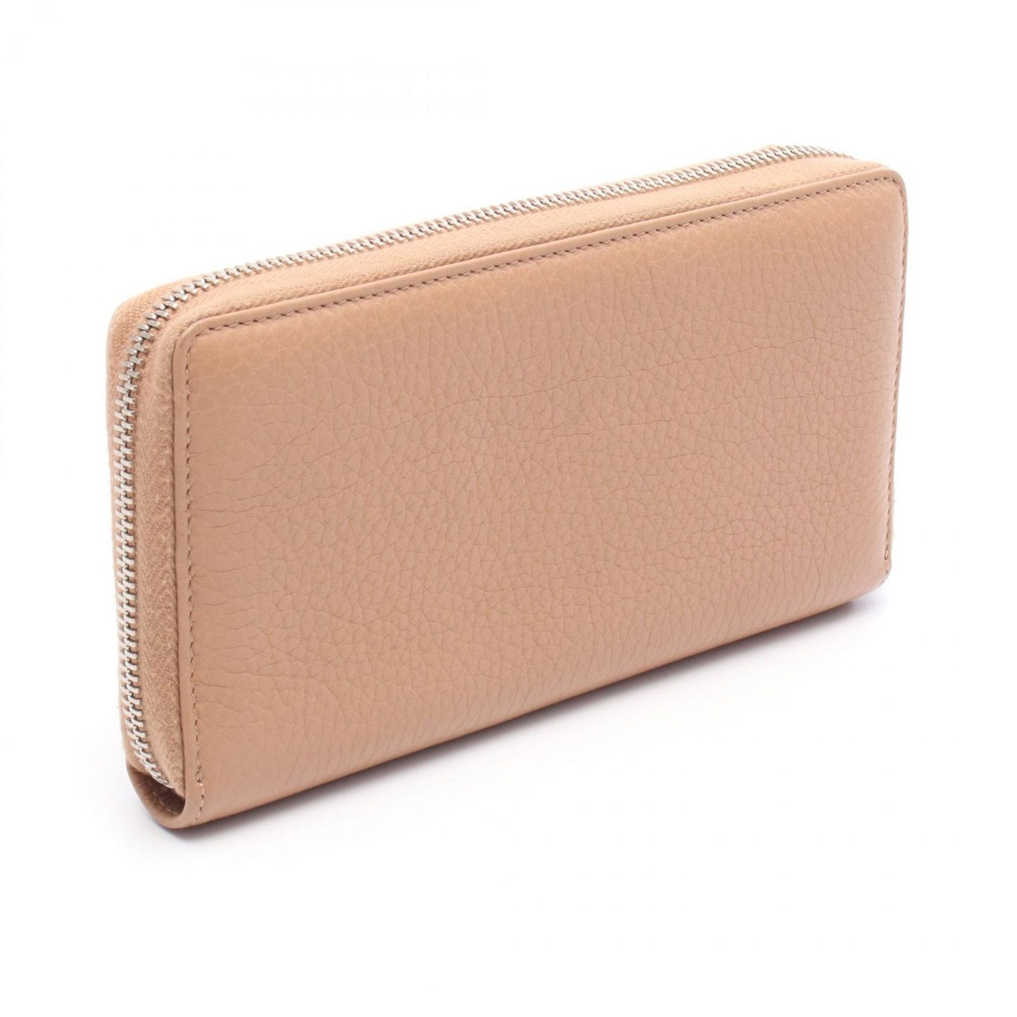 GUCCI Bamboo Round Wallet in Beige Leather - Timeless Elegance