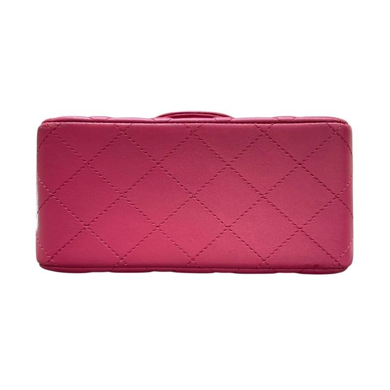 CHANEL Mini Matelassé 17 Pink & Silver Hardware Shoulder Bag