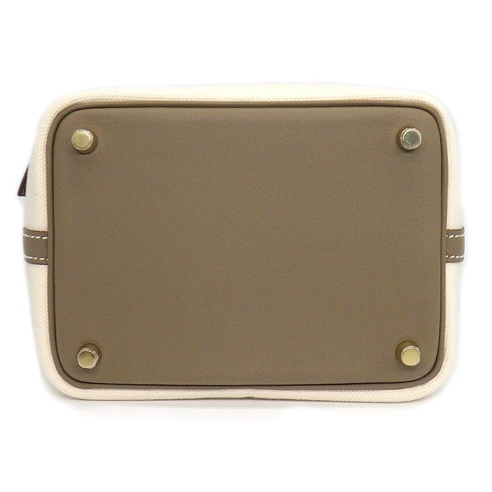 HERMES Picotin Lock PM Handbag - Ecru & Etoupe, 2023 Edition