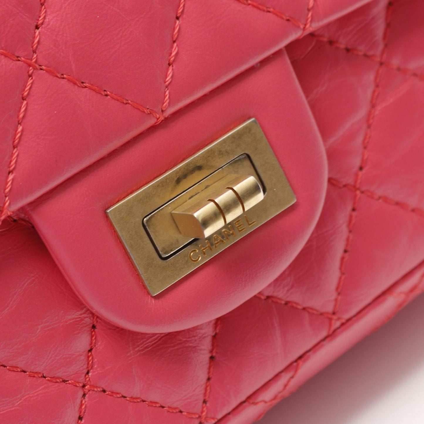 CHANEL 2.55 Pink Calfskin Shoulder Bag - Timeless Elegance