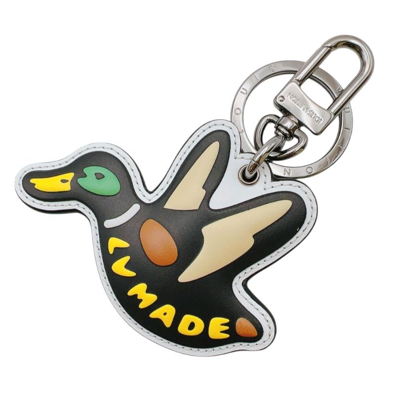 Louis Vuitton LV Made Duck Keychain - Multicolor with Silver Hardware