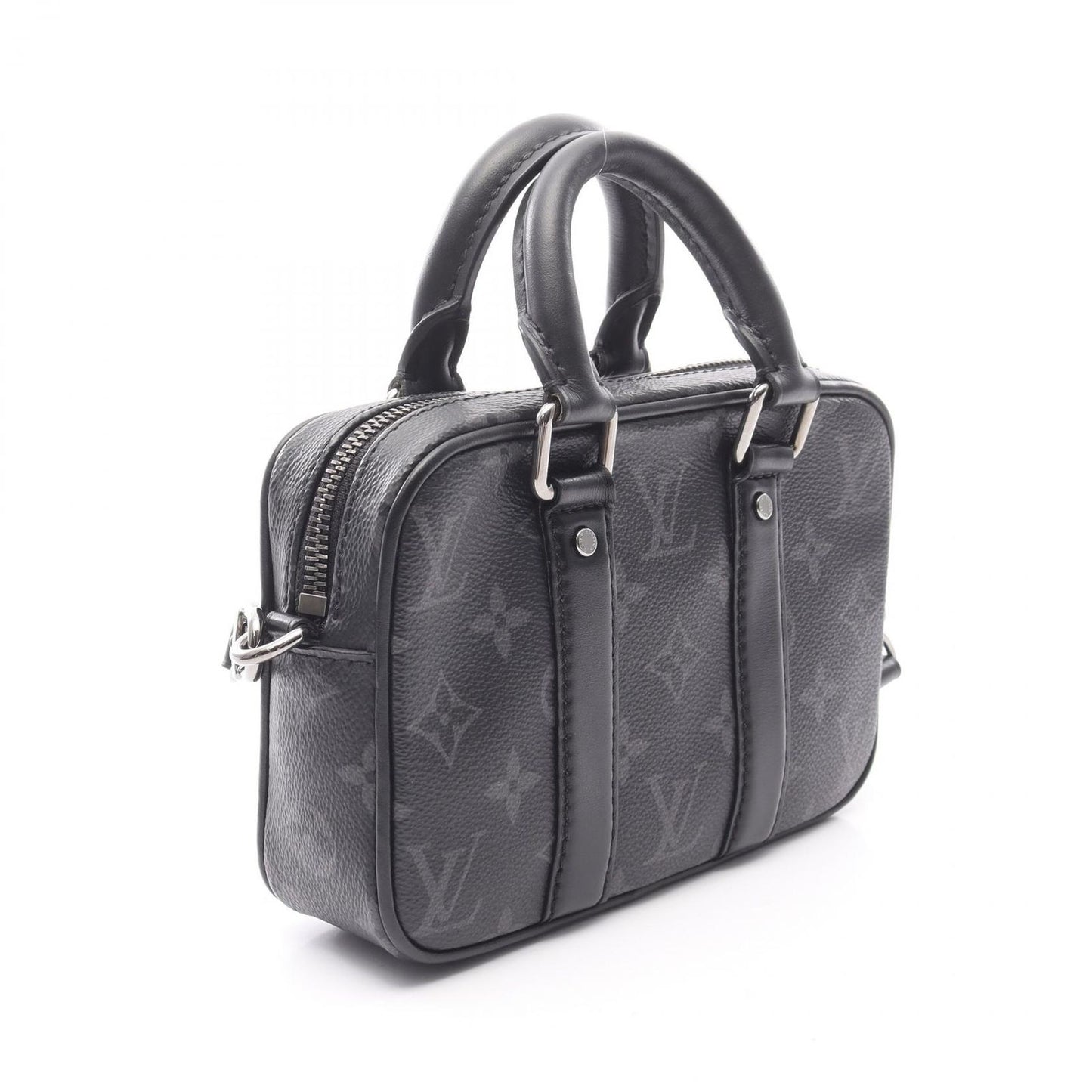 Louis Vuitton Nano PDV Handbag - Black Monogram Eclipse Canvas