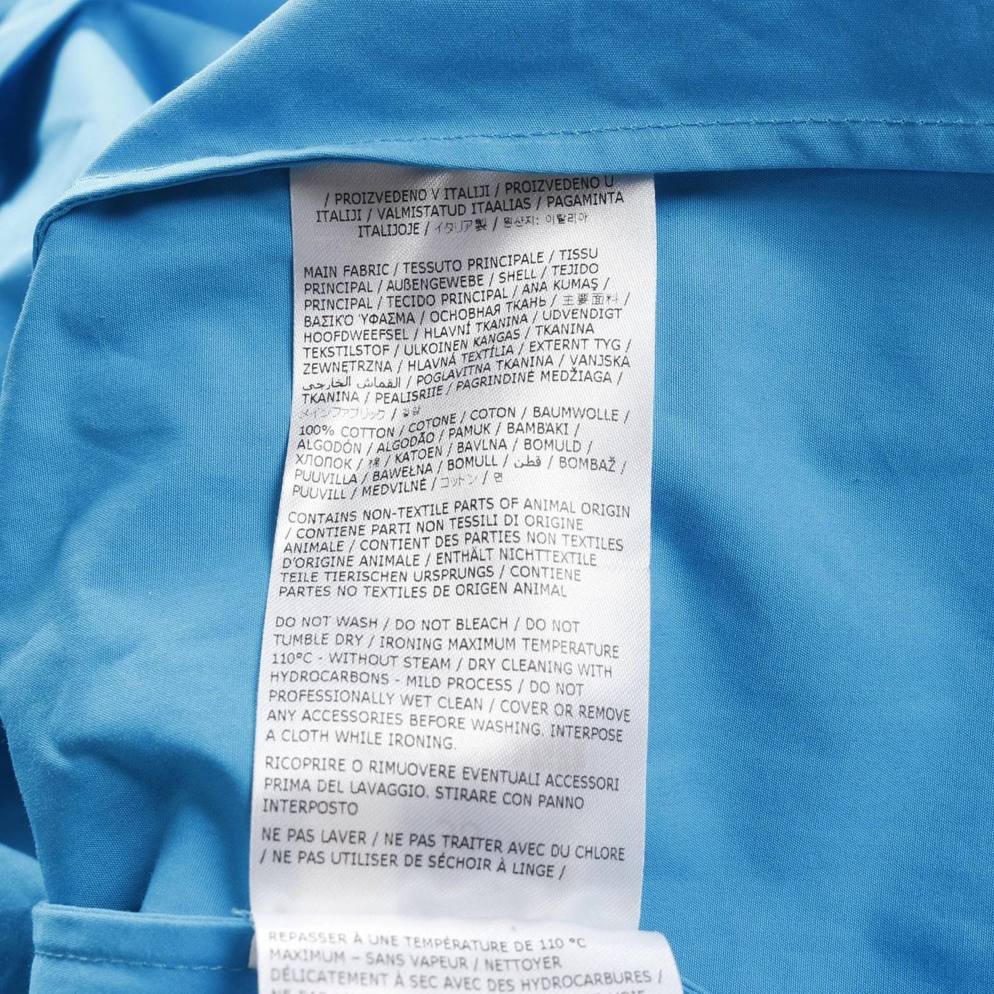 JIL SANDER Blue Cotton Blouse - Timeless Elegance