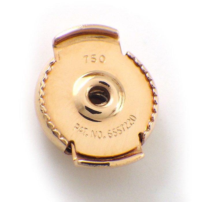 HERMES Kelly Cadenas Drop Earrings in K18 Pink Gold