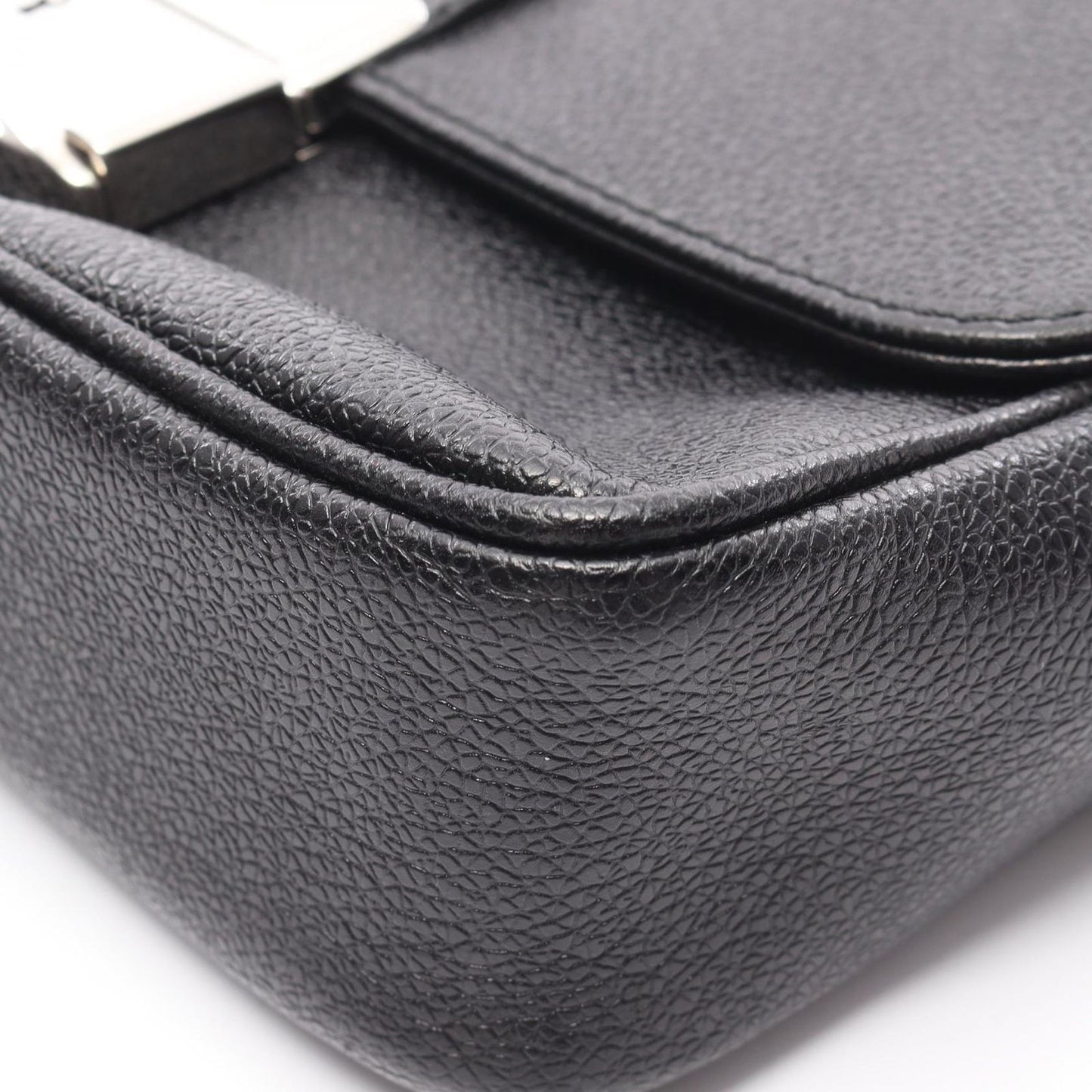 BVLGARI Black Leather Clutch Bag - Timeless Elegance